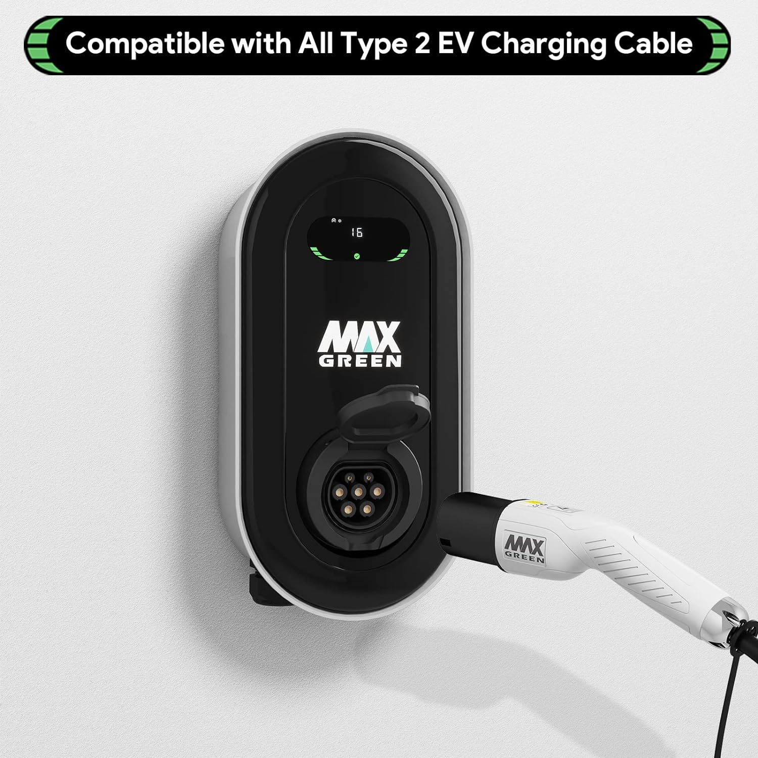 MAX GREEN 16Amp 11kw Borne de recharge triphasée pour EV PHEV